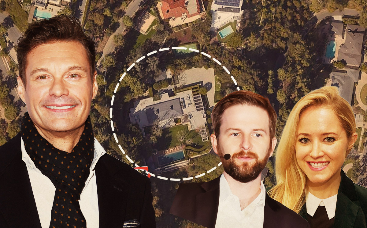 Ryan Seacrest, Brian Long and Liz Day; 1192 Cabrillo Drive, Beverly Hills (Attentive, The Carroll Group, Google Maps, Getty)