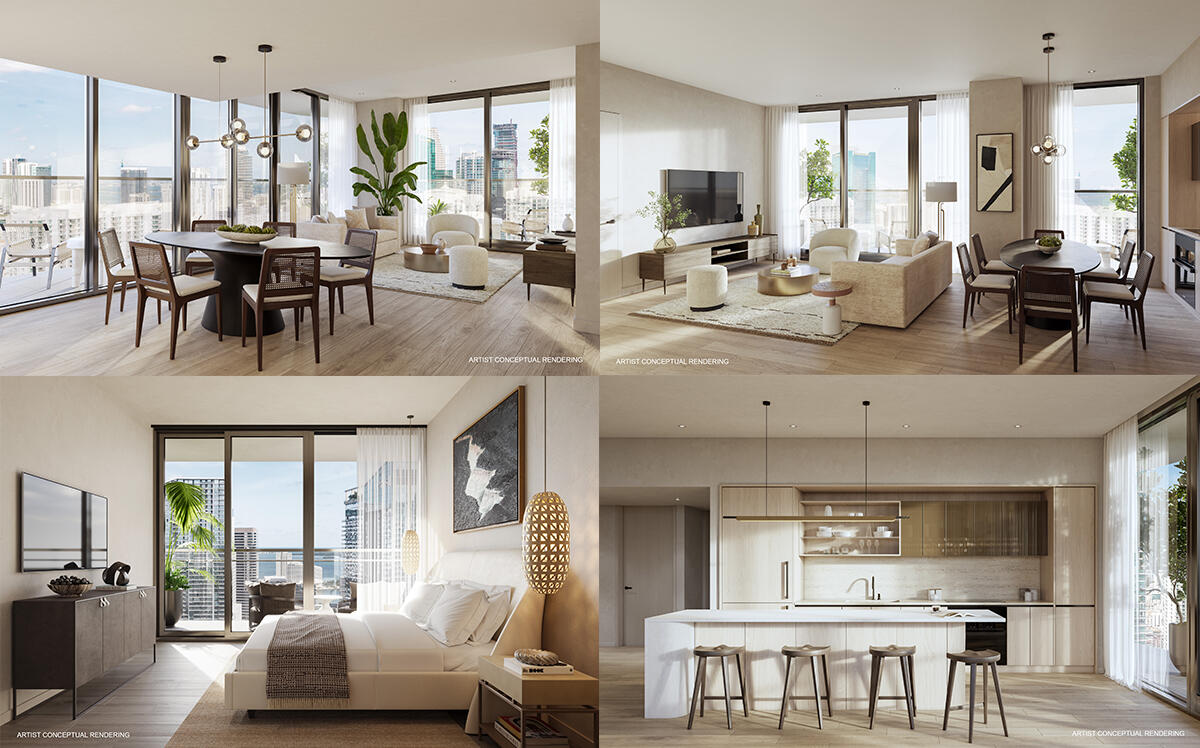 Renderings of the Penthouse at 1101 South Miami Avenue