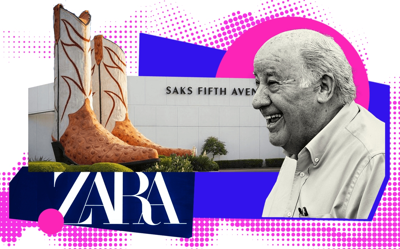 Zara founder Amancio Ortega and North Star Mall in San Antonio (Getty, North Star Mall)
