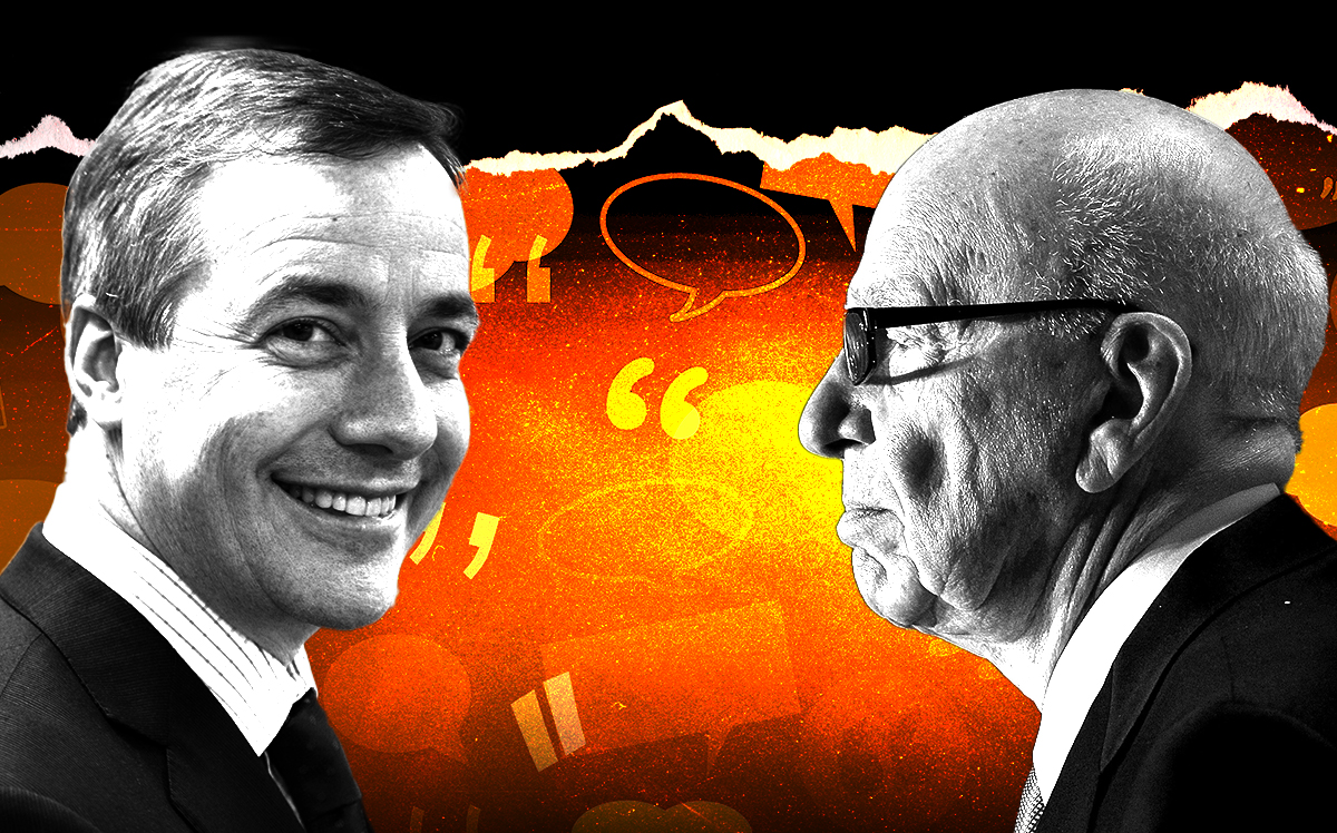 From left: CoStar Group’s Andy Florance and News Corporation’s Rupert Murdoch (Getty)
