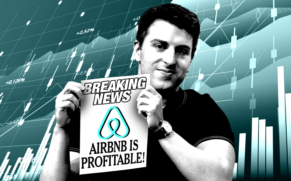Airbnb CEO Brian Chesky (Photo Illustration by Steven Dilakian for The Real Deal with Getty)