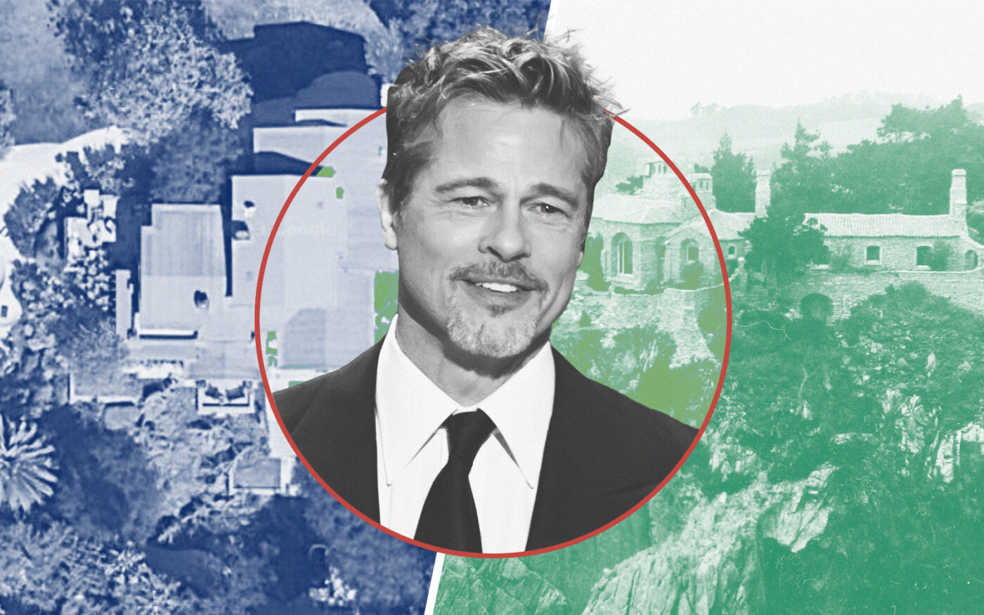 Brad Pitt with 5769 Briarcliff Road and Seaward