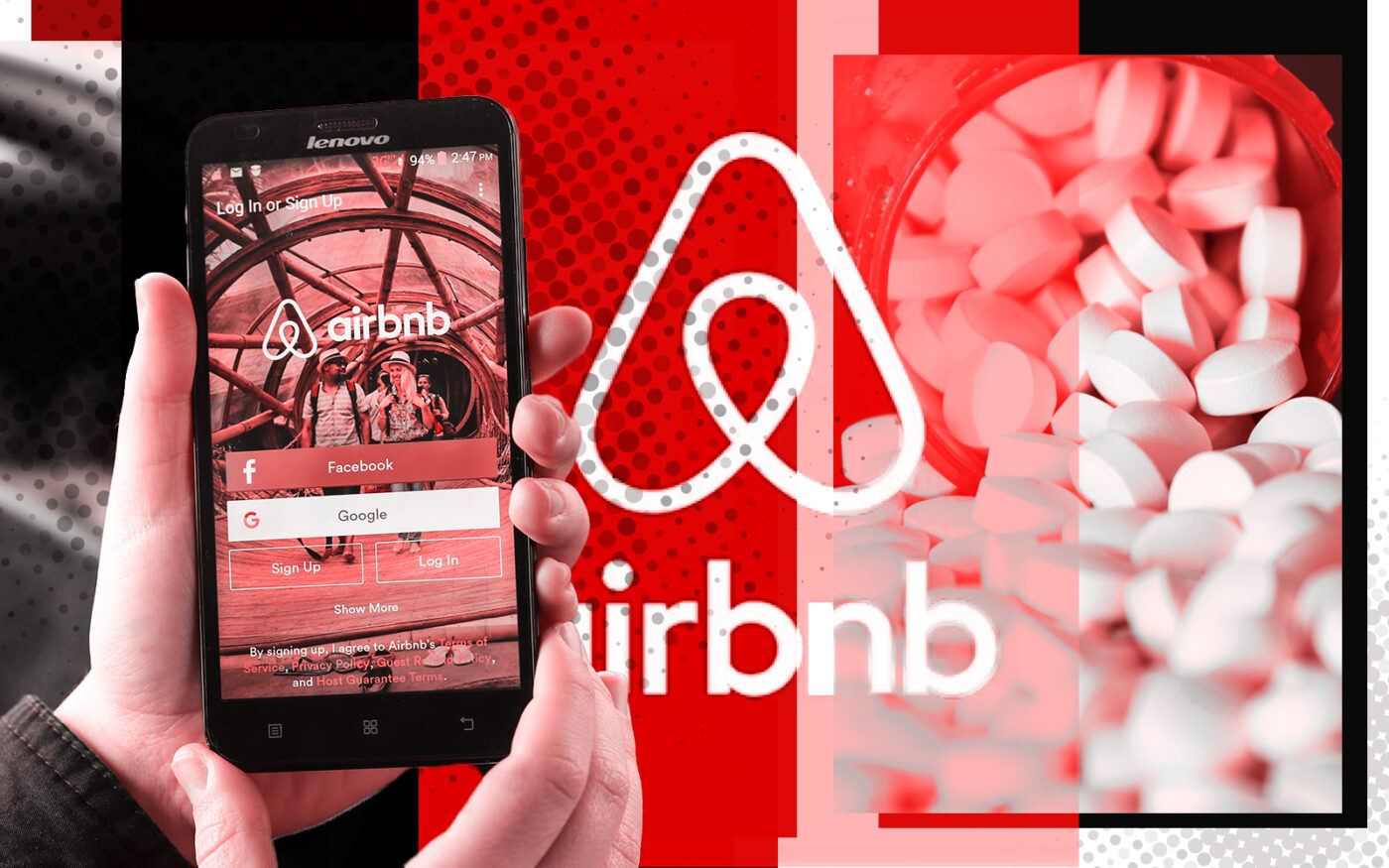 Airbnb app and fentanyl pills