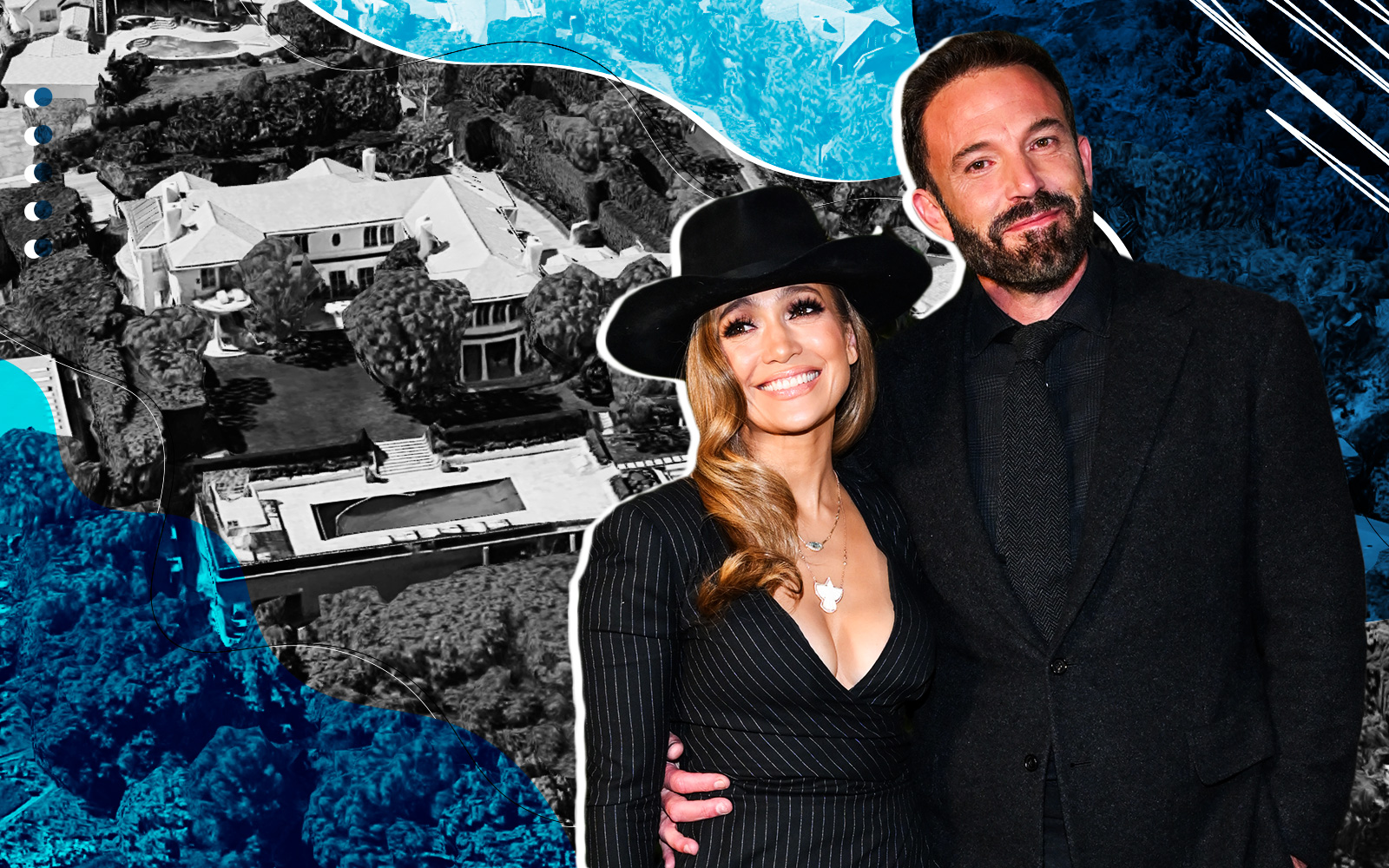 Jennifer Lopez and Ben Affleck with 1678 Alta Mura Road, Los Angeles