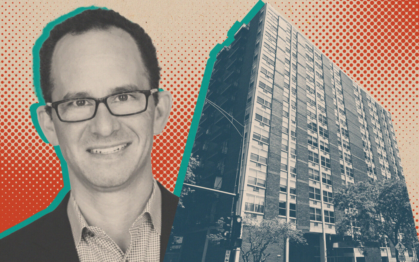 Kiser Group's Andy Friedman with the Sheridan Tower Condominiums