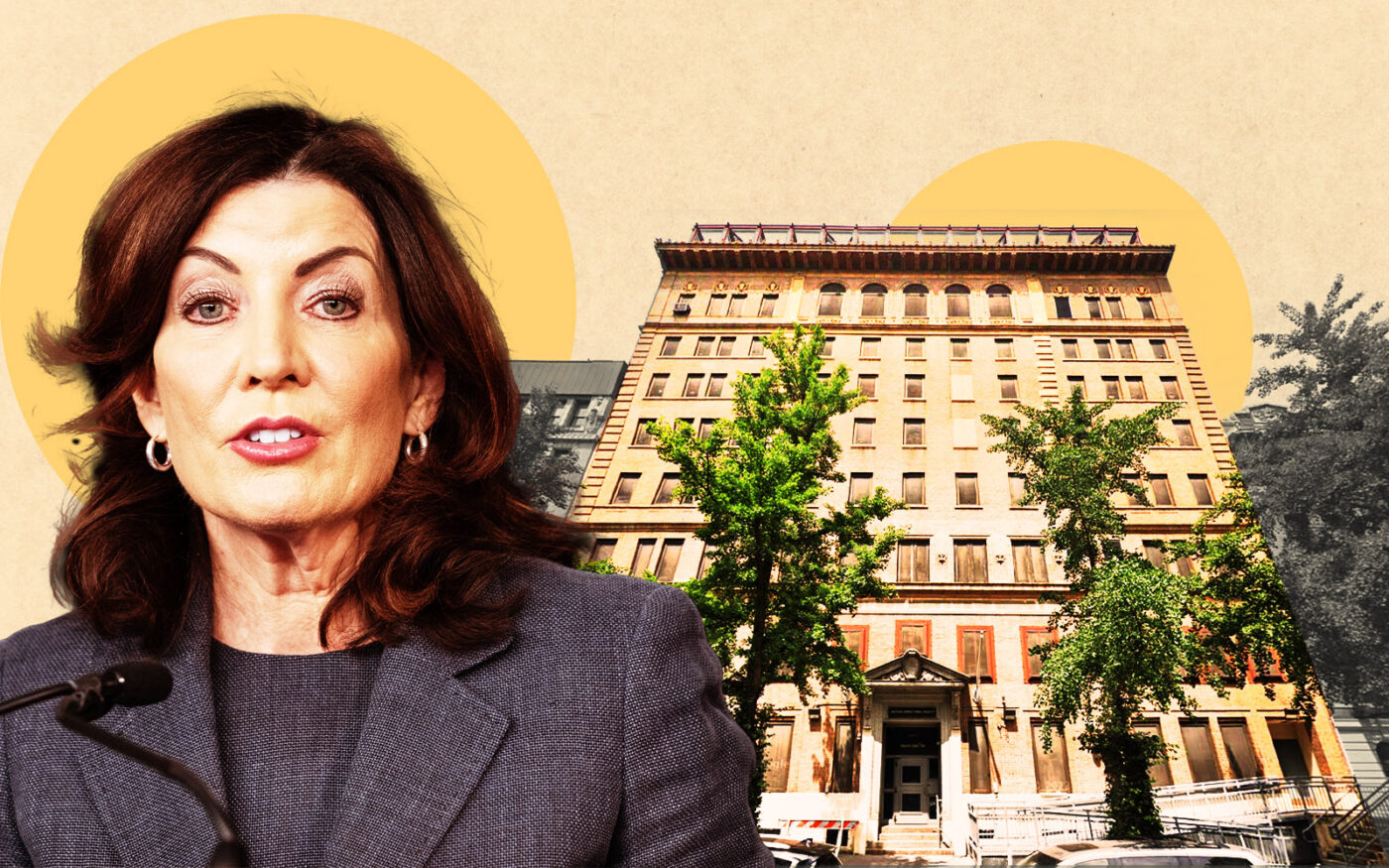 Governor Kathy Hochul, 31-33 West 110th Street in Harlem (Getty, Google Maps)