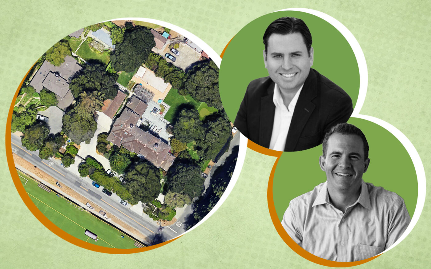 Andreessen Horowitz' Jorge Conde and Bessemer Ventures' Bryon Deeter with 33 Emilie Ave, Atherton