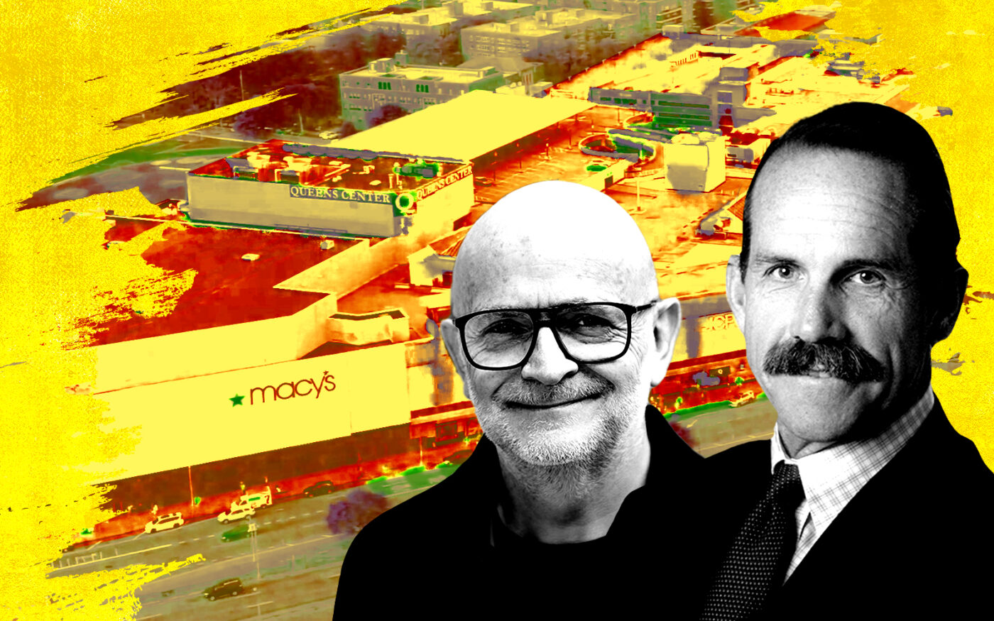 From left: Primark’s Paul Marchant and Macerich’s Thomas O’Hern with 90-15 Queens Boulevard