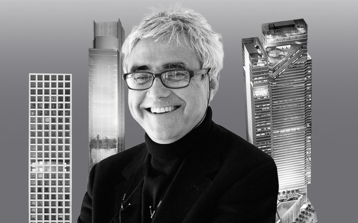 Rafael Viñoly with 432 Park Avenue and 125 Greenwich in New York and One River Point in Miami