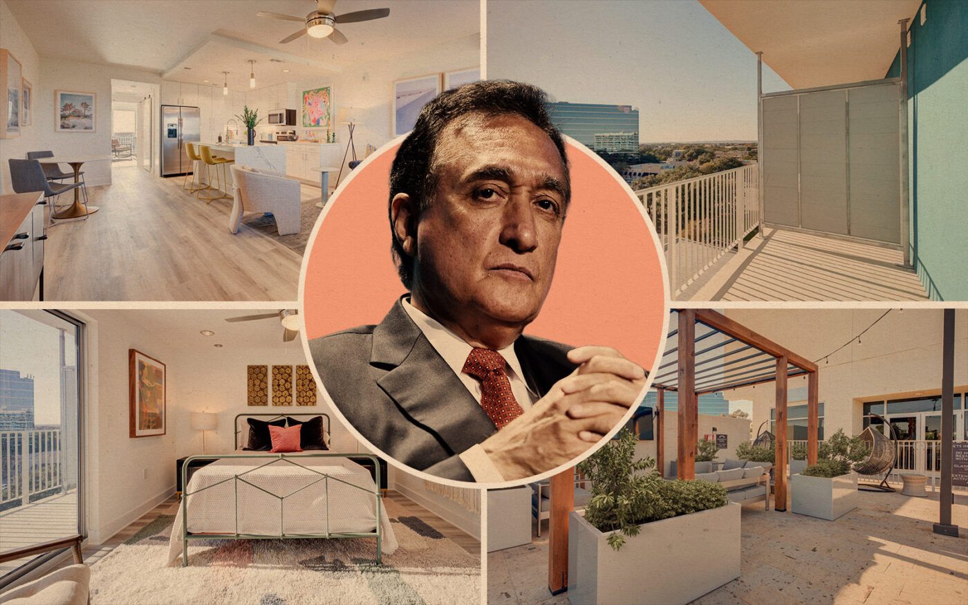 Henry Cisneros, interior & exterior views of The Vue at 11327 Expo Blvd (Getty, The Vue)