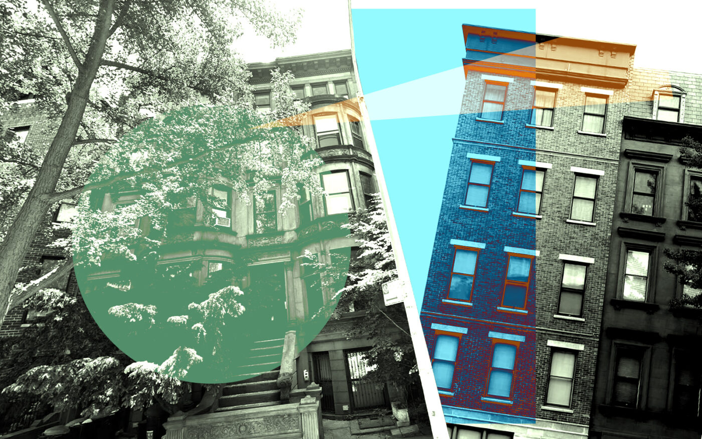 From left: 312 Garfield Place and 133 Sterling Place in Brooklyn (Getty, Google Maps)