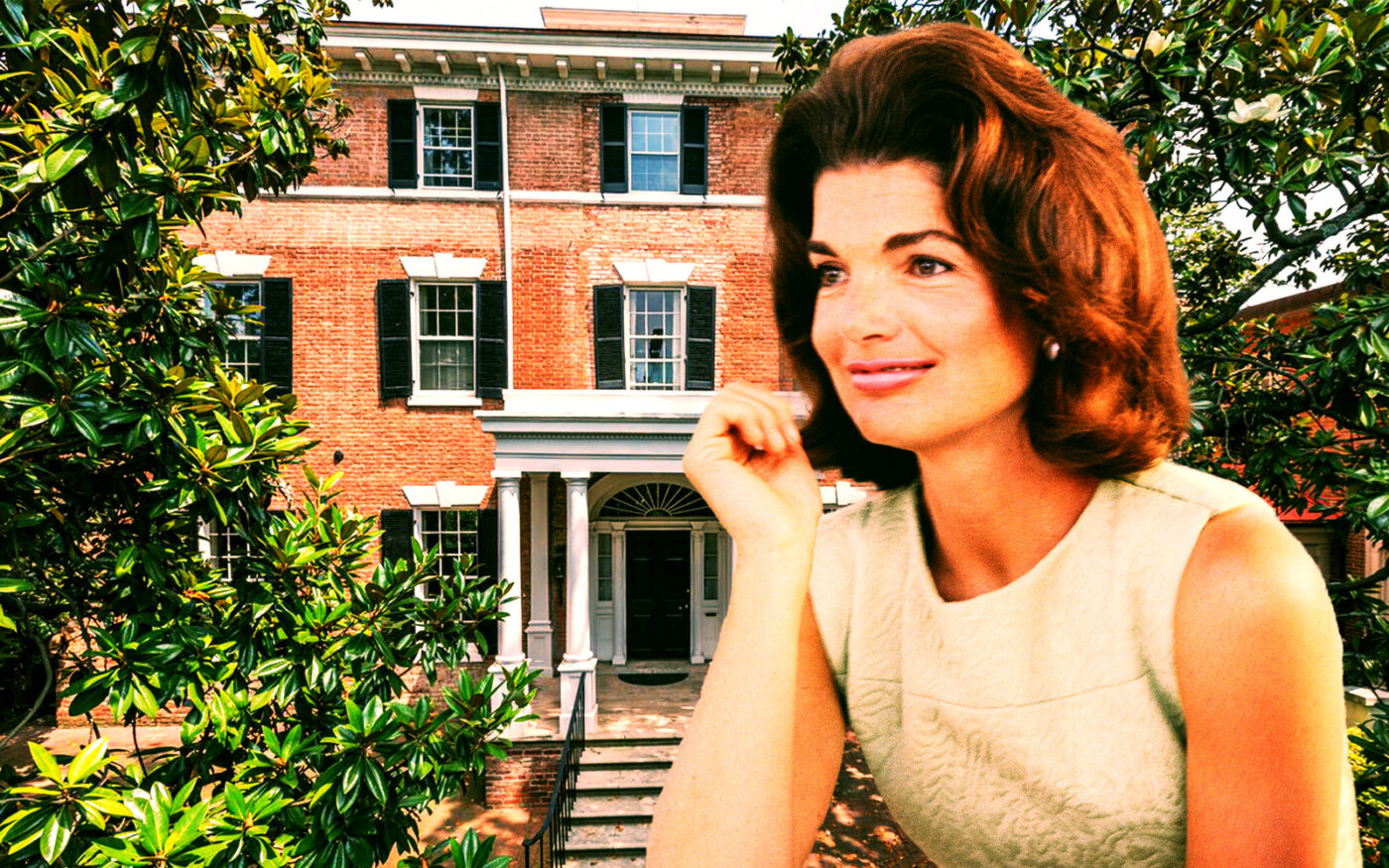Jackie Kennedy and 3017 North Street Northwest in Washington, D.C. (Getty, HomeVisit, Google Maps)