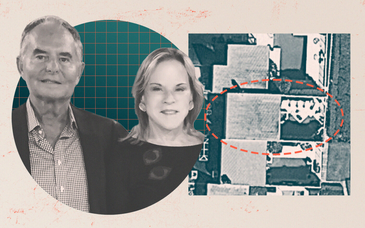 Ike and Laura Perlmutter with 2 Sloans Curve Drive