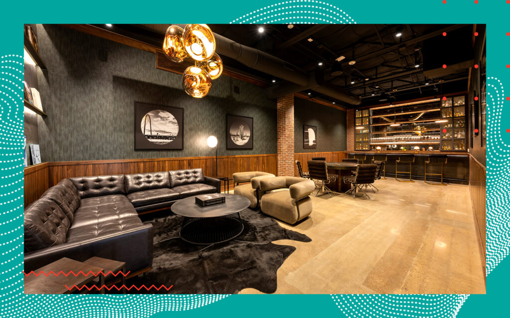 Creation Equity and LGE Design Build’s headquarters speakeasy bar