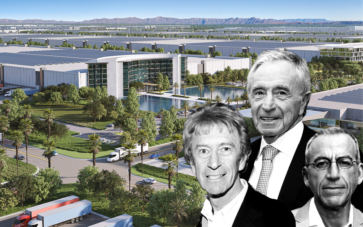 Eddie and Jules Trump, Iddo Benzeevi and Highland Fairview's planned World Logistics Center, on a parcel roughly four times the size of Central Park.