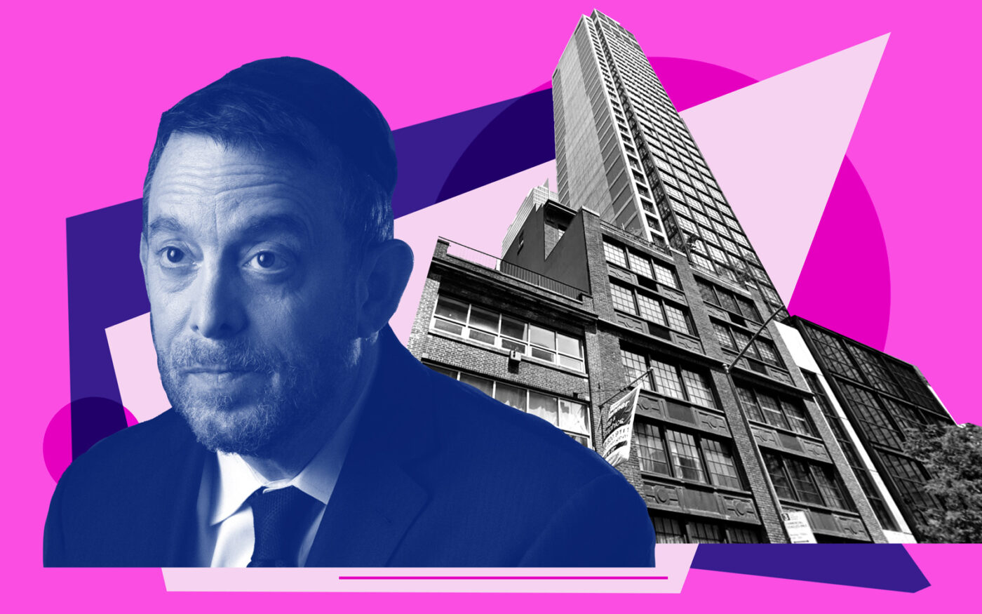 Lightstone Group's David Lichtenstein with 111-113 West 28th Street and Moxy NYC Chelsea at 105 West 28th Street