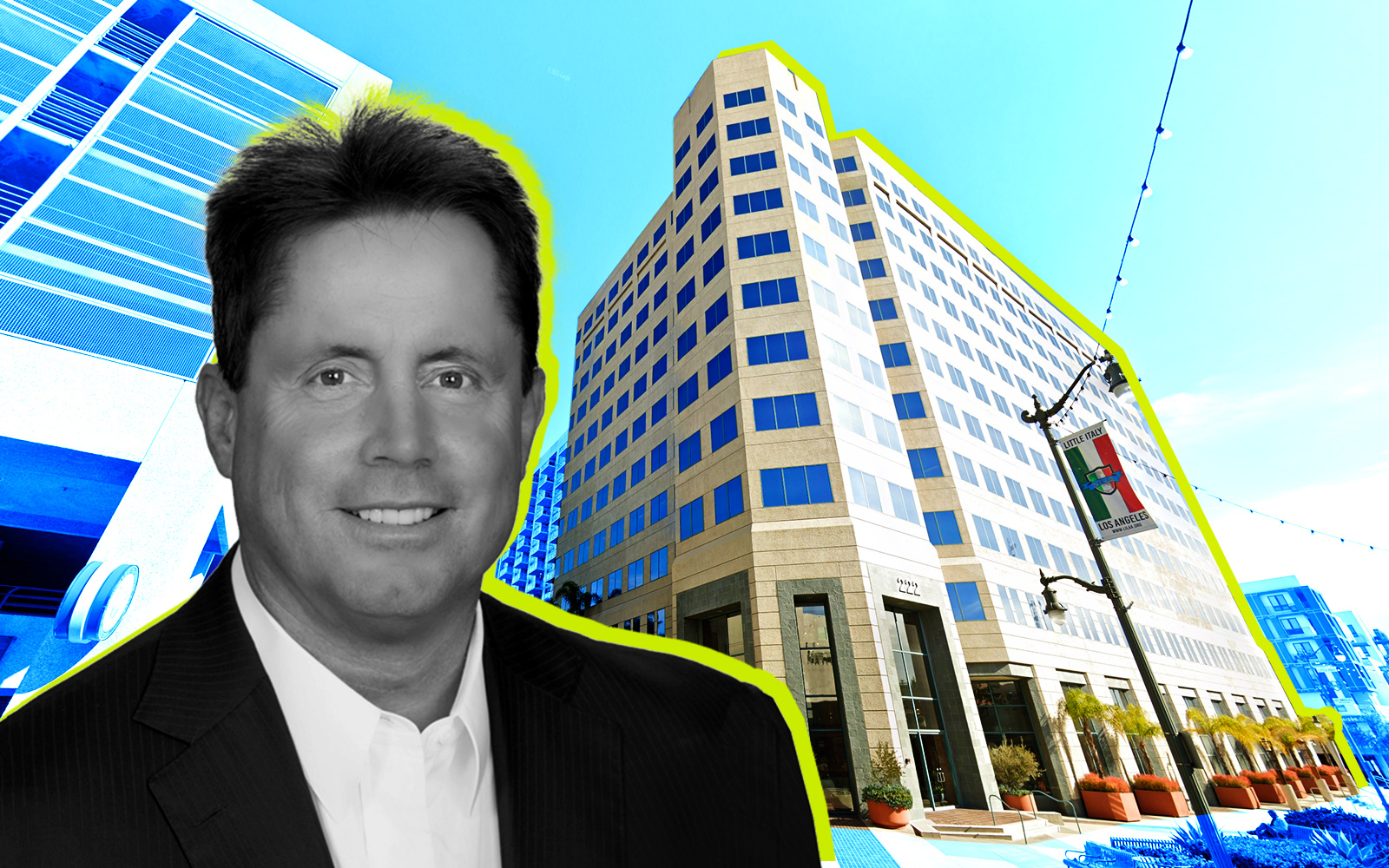 The Topaz Tower Apartments at 222 W. 6th St. in San Pedro with Newmark's Kevin Shannon