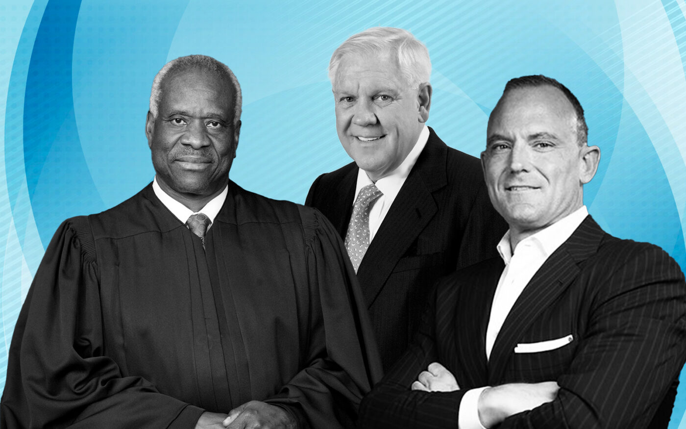Justice Clarence Thomas, Harlan Crow and Patrick Carroll