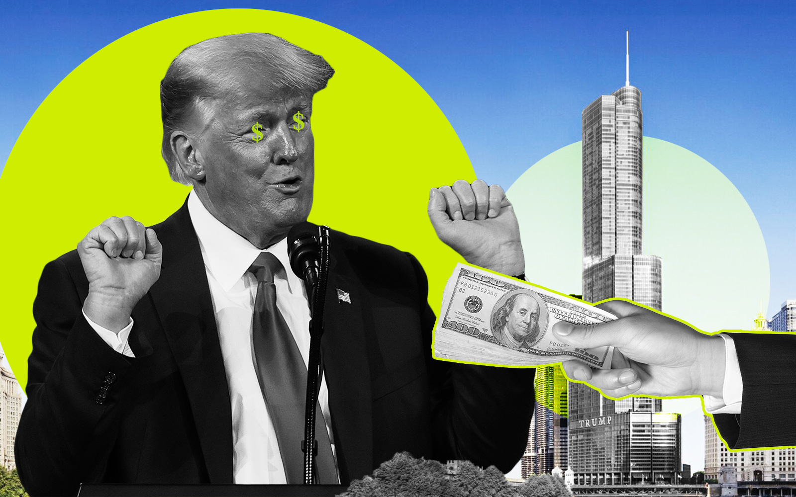 Trump gets $1M tax refund on Chicago tower