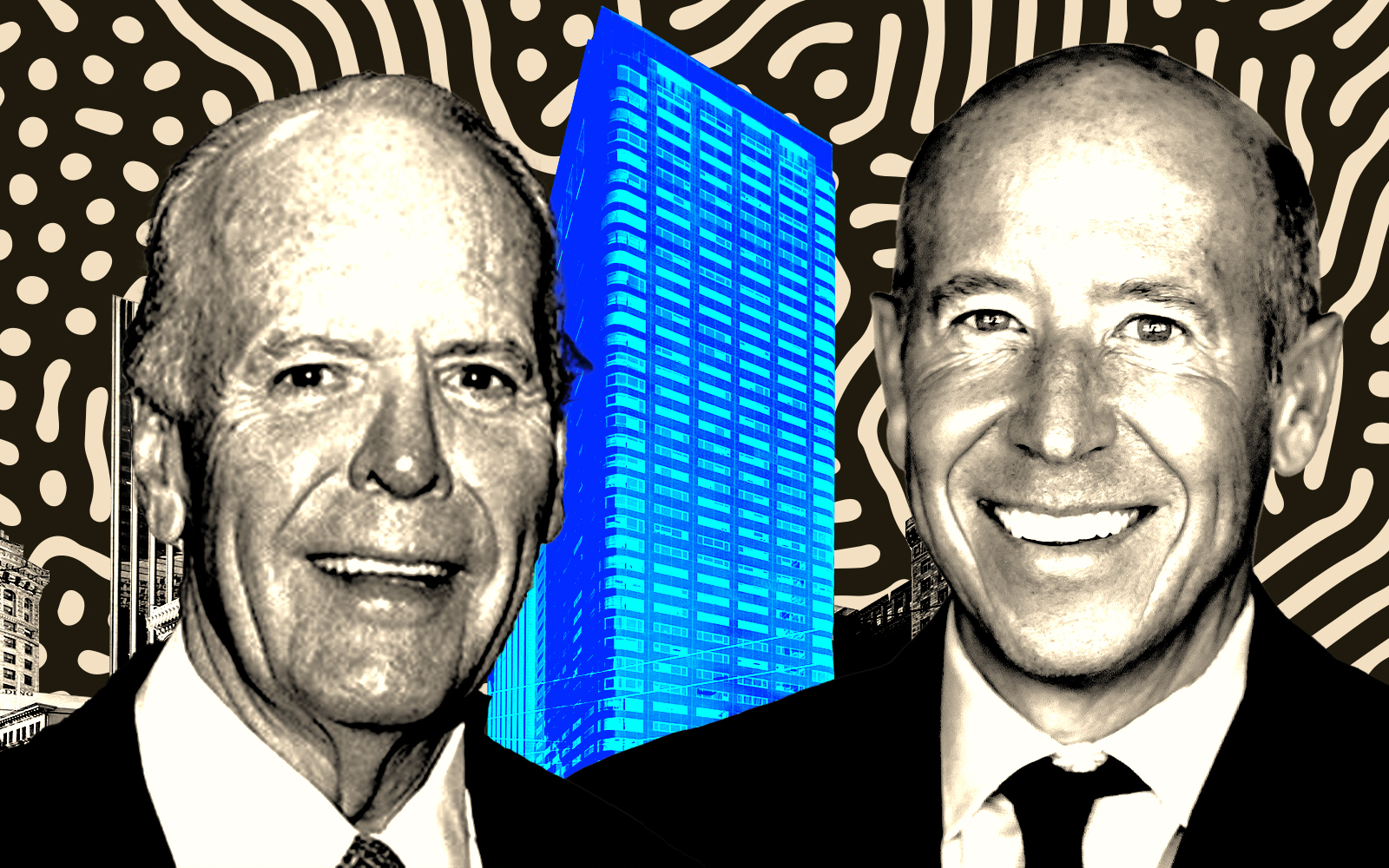 From left: One Sansome's Michael Barker and Starwood Capital Group's Barry S. Sternlicht (Getty, One Sansome)