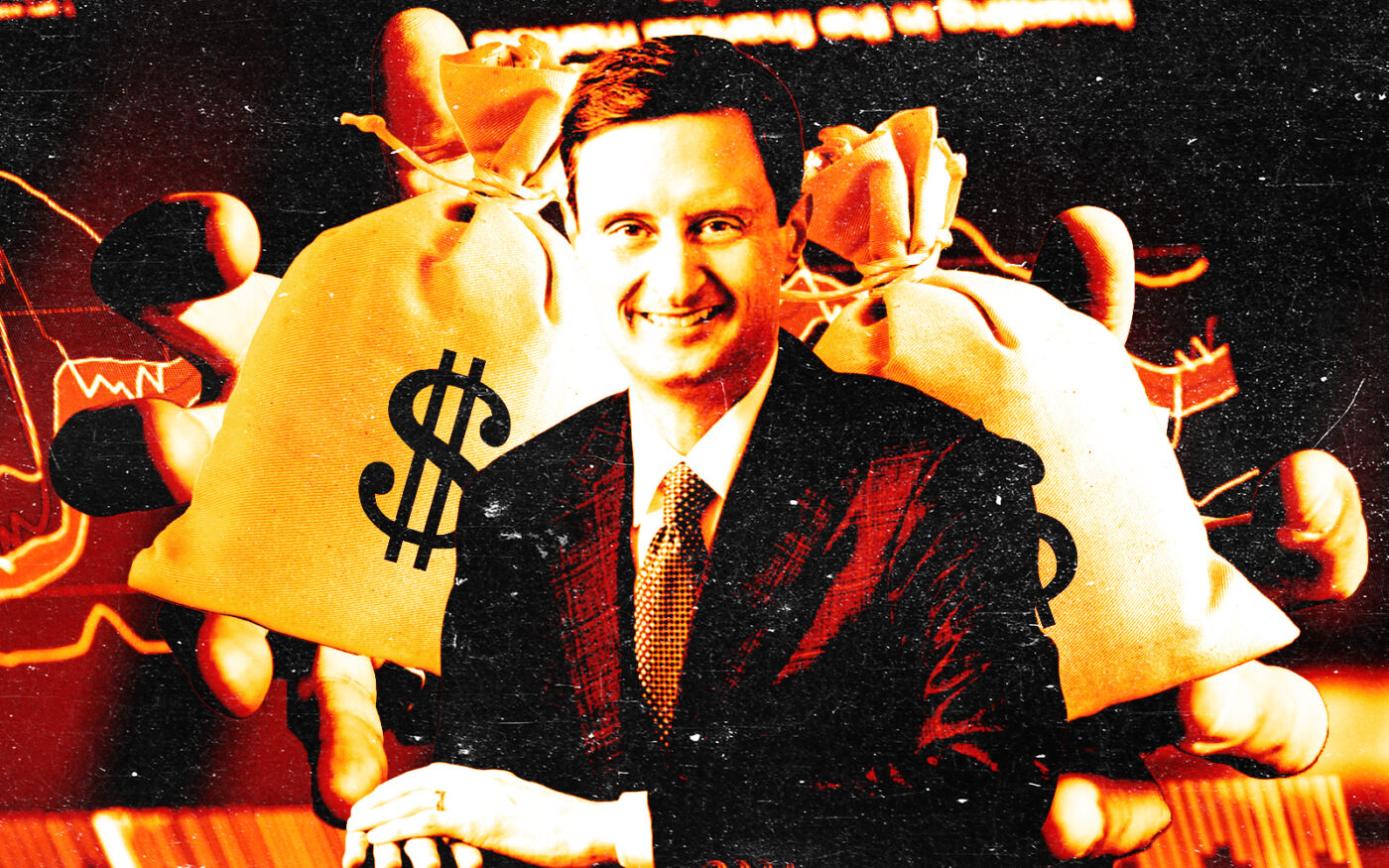 A photo illustration of First Republic Bank CEO Mike Roffler (Getty, First Republic Bank)