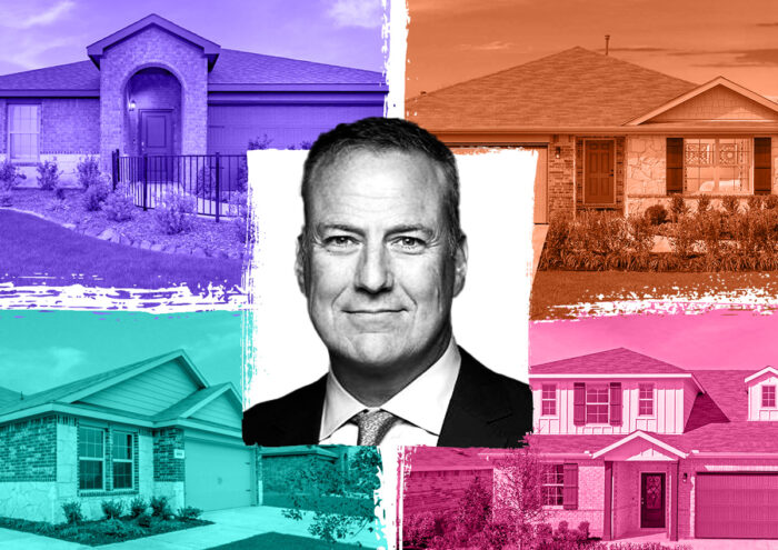 Greystar CEO Bob Faith and homes of the Wildcat Ranch Master Planned Community