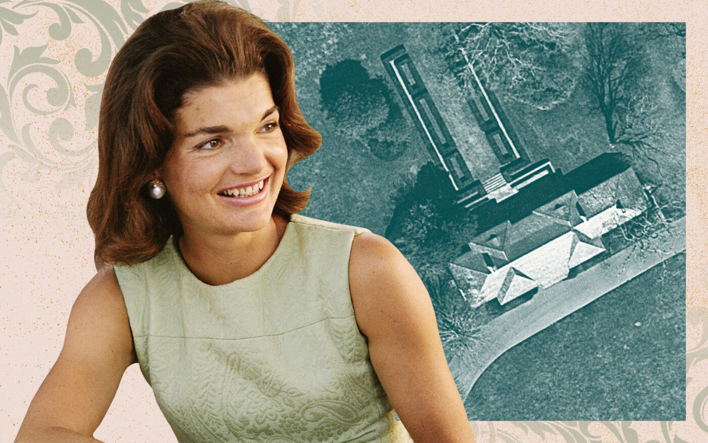 Jackie Kennedy Onassis with 121 Further Lane