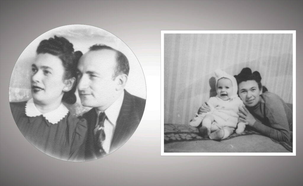 Sam Zell with his parents, Rochelle and Bernard Zell  