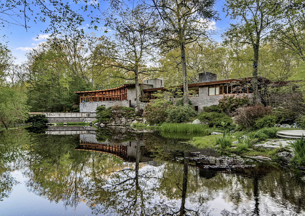 <p>Tirranna, designed by Frank Lloyd Wright in New Canaan (Coldwell Banker Realty</p>
