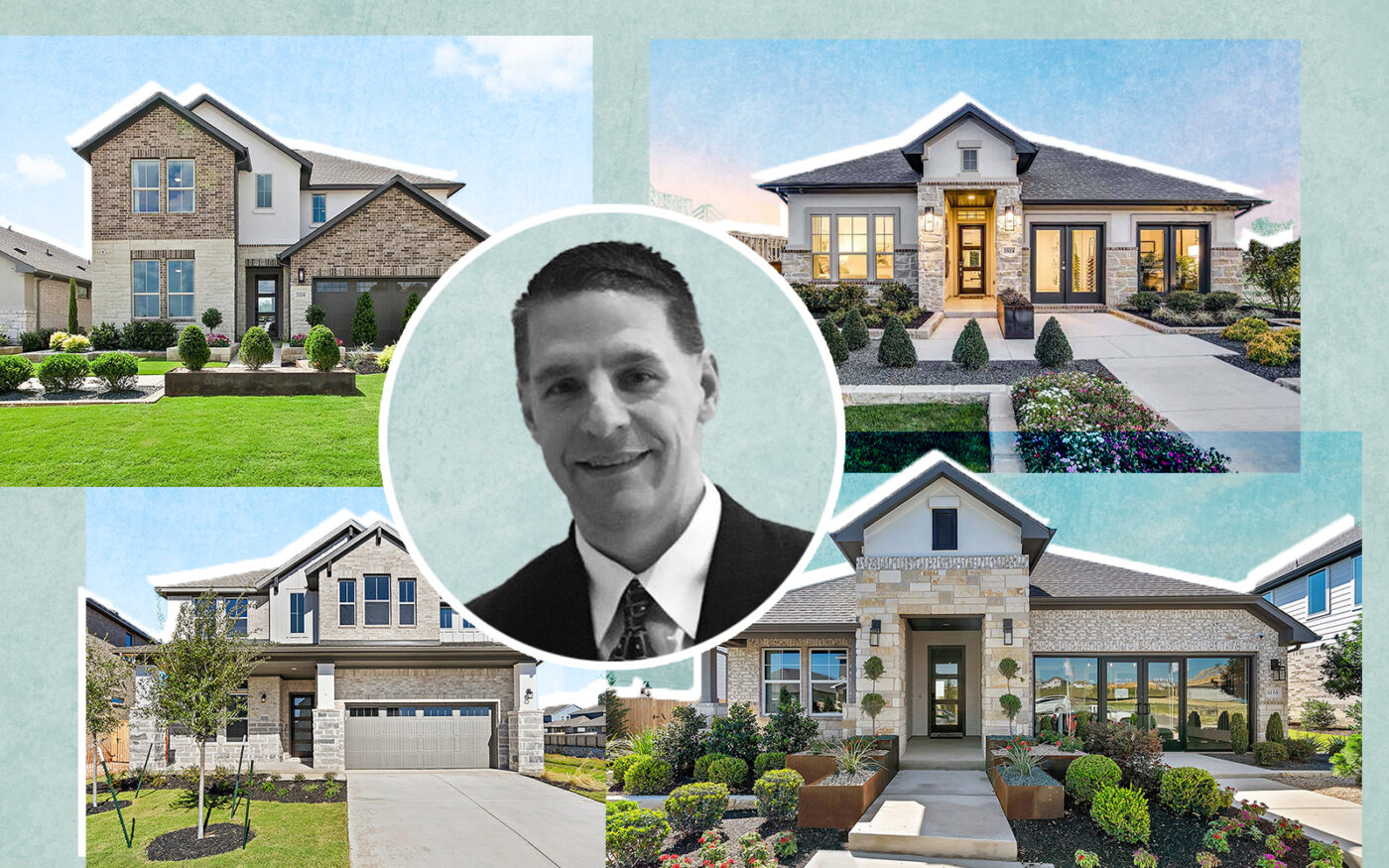 Tri Pointe Homes’ Bryan Havel and varying home styles at the Lariat Community in Liberty Hill
