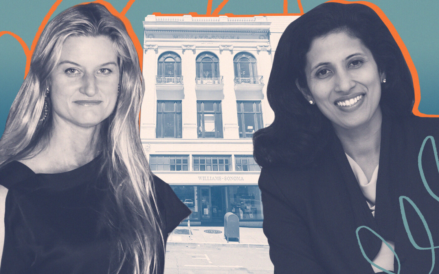 Williams-Sonoma's Laura Alber and Chanel's Leena Nair with 340 Post Street