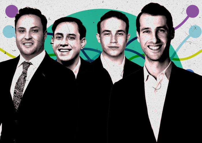 From left: Frank Damato, Matt Porath, John George, and Shane Rachman (Peak Realty Chicago, Waterton, Kiser Group, LinkedIn)
