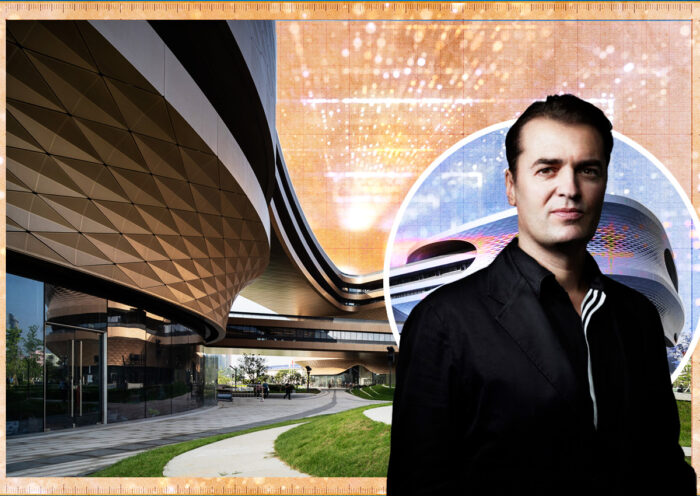 Zaha Hadid Architects principal Patrik Schumacher and Infinitus Plaza in Guangzhou China