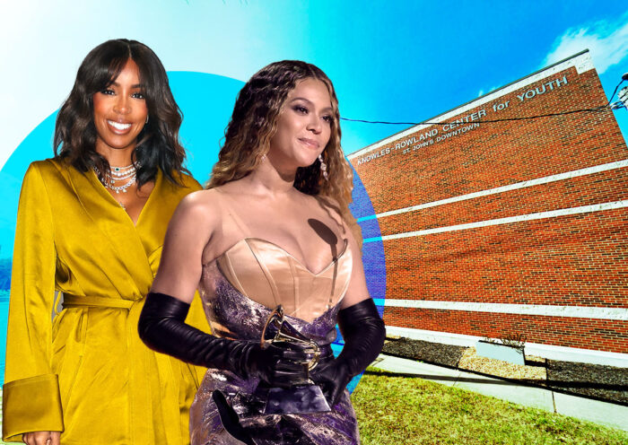 Kelly Rowland and Beyonce with 2019 Crawford Street in Houston