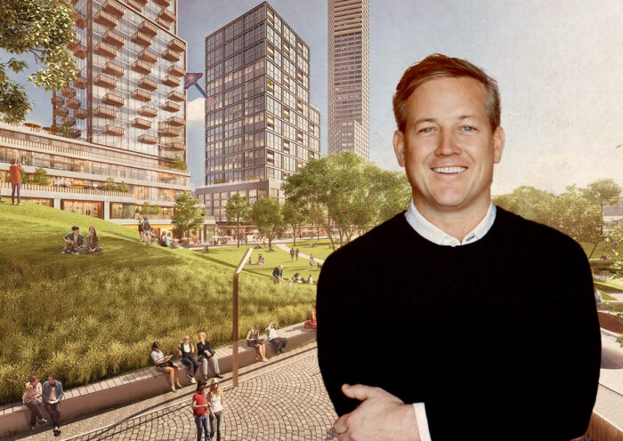 Sterling Bay's Andy Gloor and rendering of Lincoln Yards (Getty, Lincoln Yards, Sterling Bay)