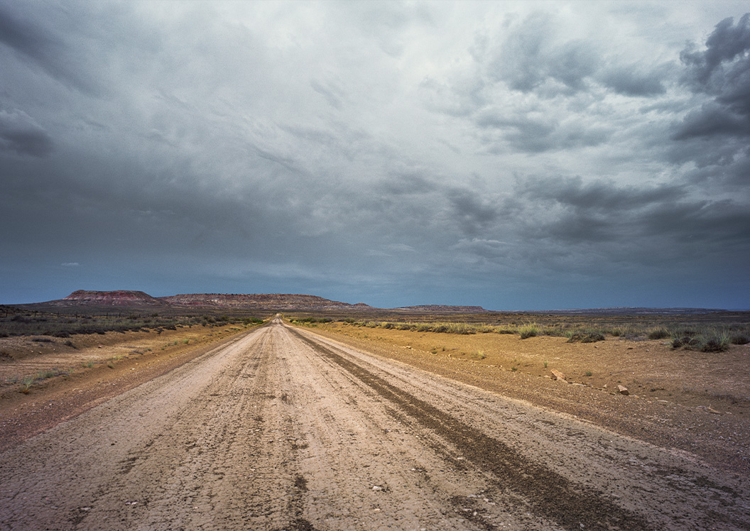 A desert road in West Texas (Getty Images)