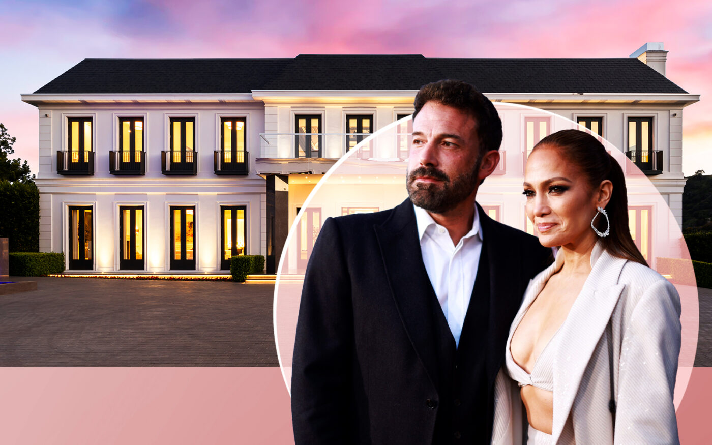 Jennifer Lopez and Ben Affleck with 2571 Wallingford Drive in Los Angeles
