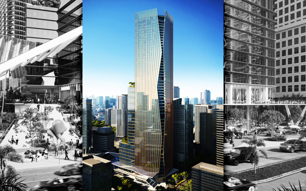A photo illustration of 700 Brickell Avenue and 799 Brickell Avenue (Swire Properties Inc. and Related Companies)