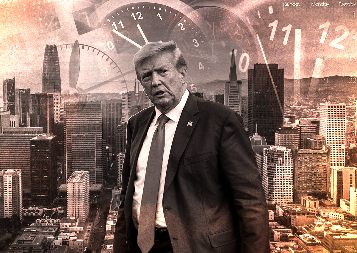 Donald Trump and the San Francisco Skyline