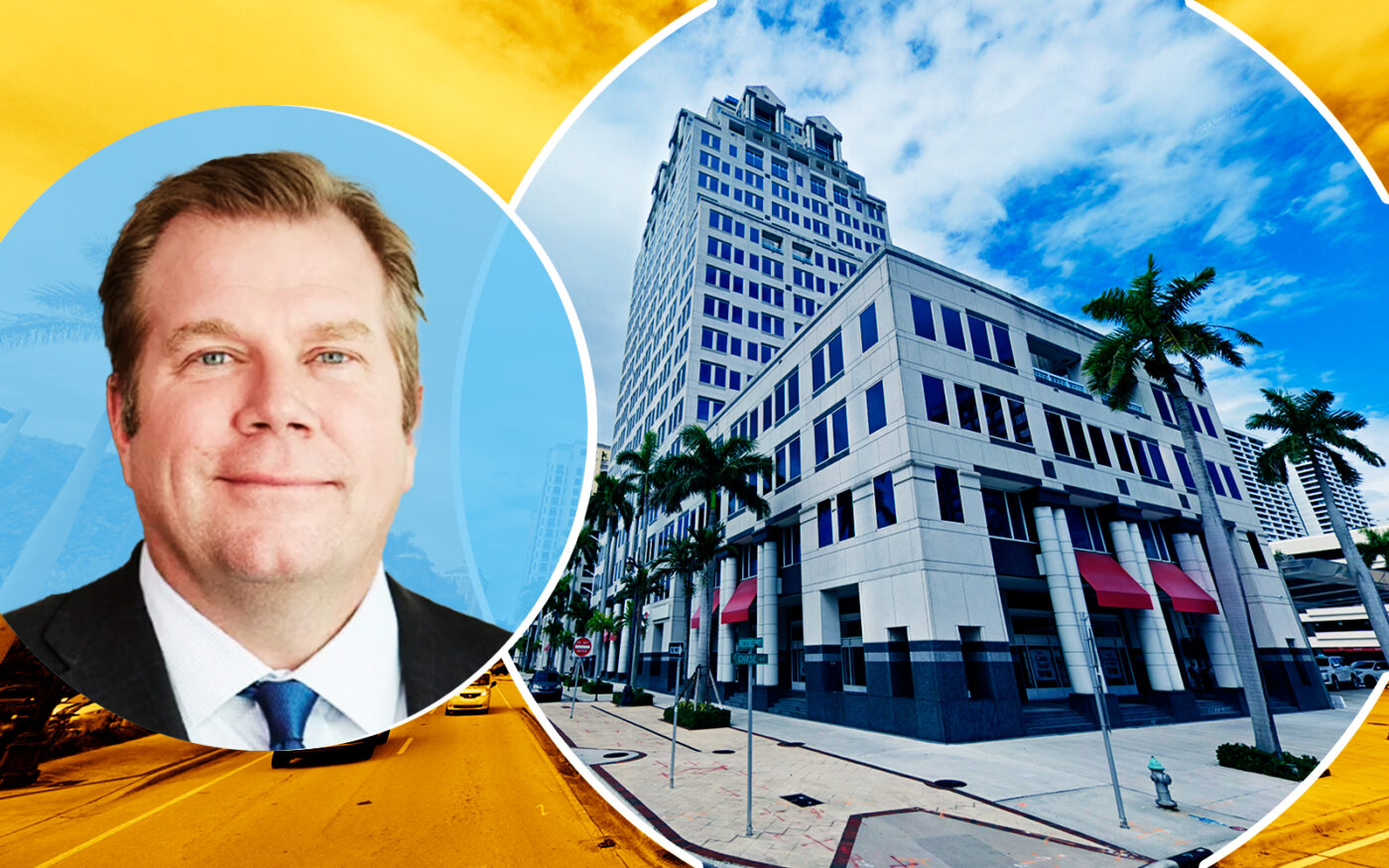 Chad Abraham of Piper Sandler with Esperanté Corporate Center at 222 Lakeview Avenue in West Palm Beach