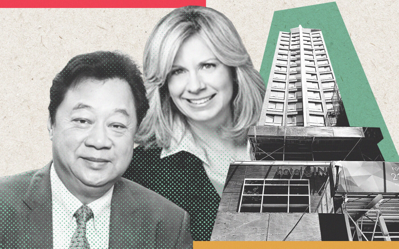 Lam Group's John Lam and Webster Apartments' Siobhan McManus with 229 Duffield Street