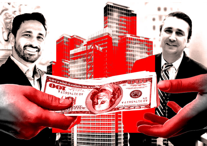 A photo illustration of Trepp's Manus Clancy and First American Financial Corporation's Xander Snyder (Getty, Trepp, First American Financial Corporation)