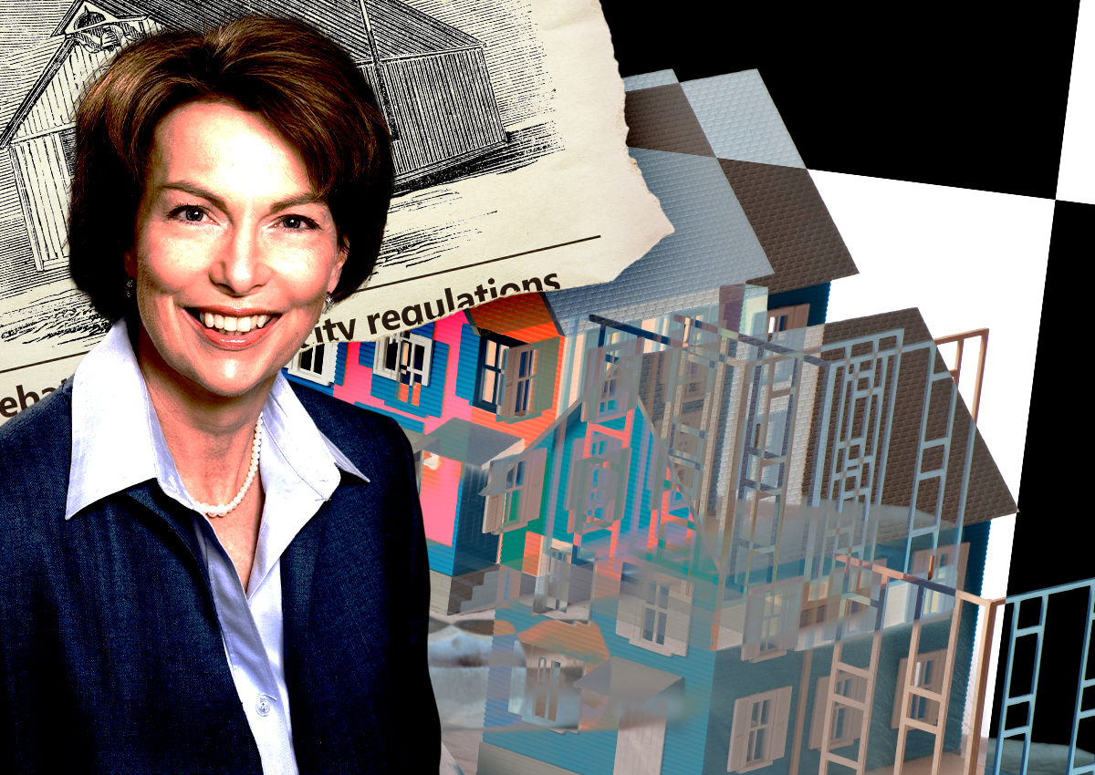 A photo illustration of Hillsborough Mayor Christine Krolik (Getty, Facebook/Christine Krolik)