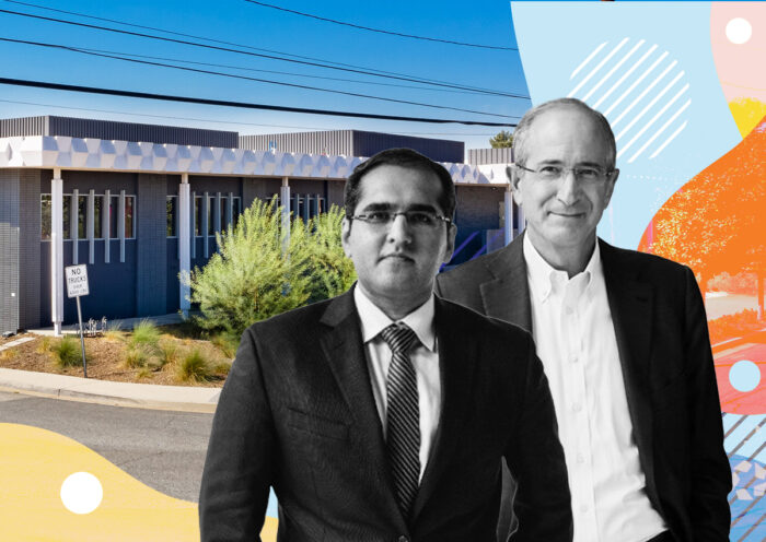 Tata Communications' Dhaval Ponda and Comcasts' Brian Roberts with 1840 Victory Boulevard, Glendale