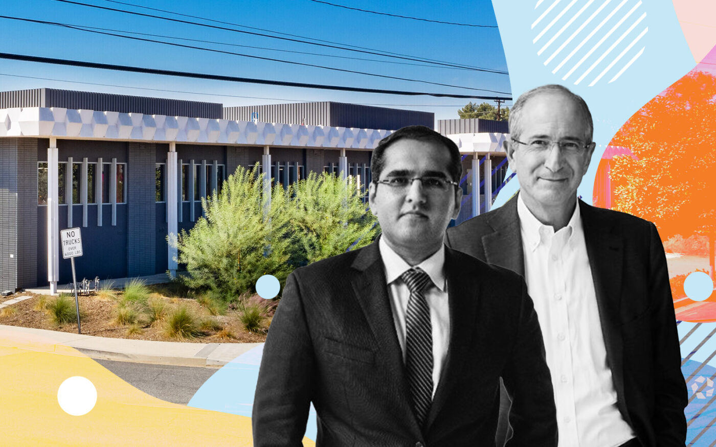 Tata Communications' Dhaval Ponda and Comcasts' Brian Roberts with 1840 Victory Boulevard, Glendale