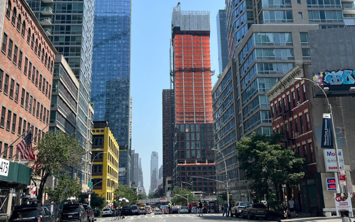 The site at 10th Avenue and West 41st Street (Photo by Hannah Kramer for The Real Deal)