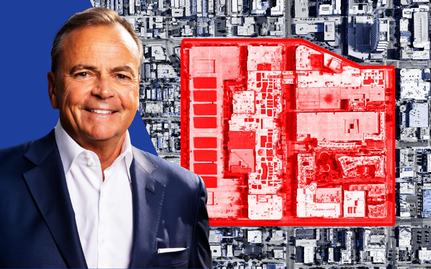 Rick Caruso and 889 Americana Way in Glendale
