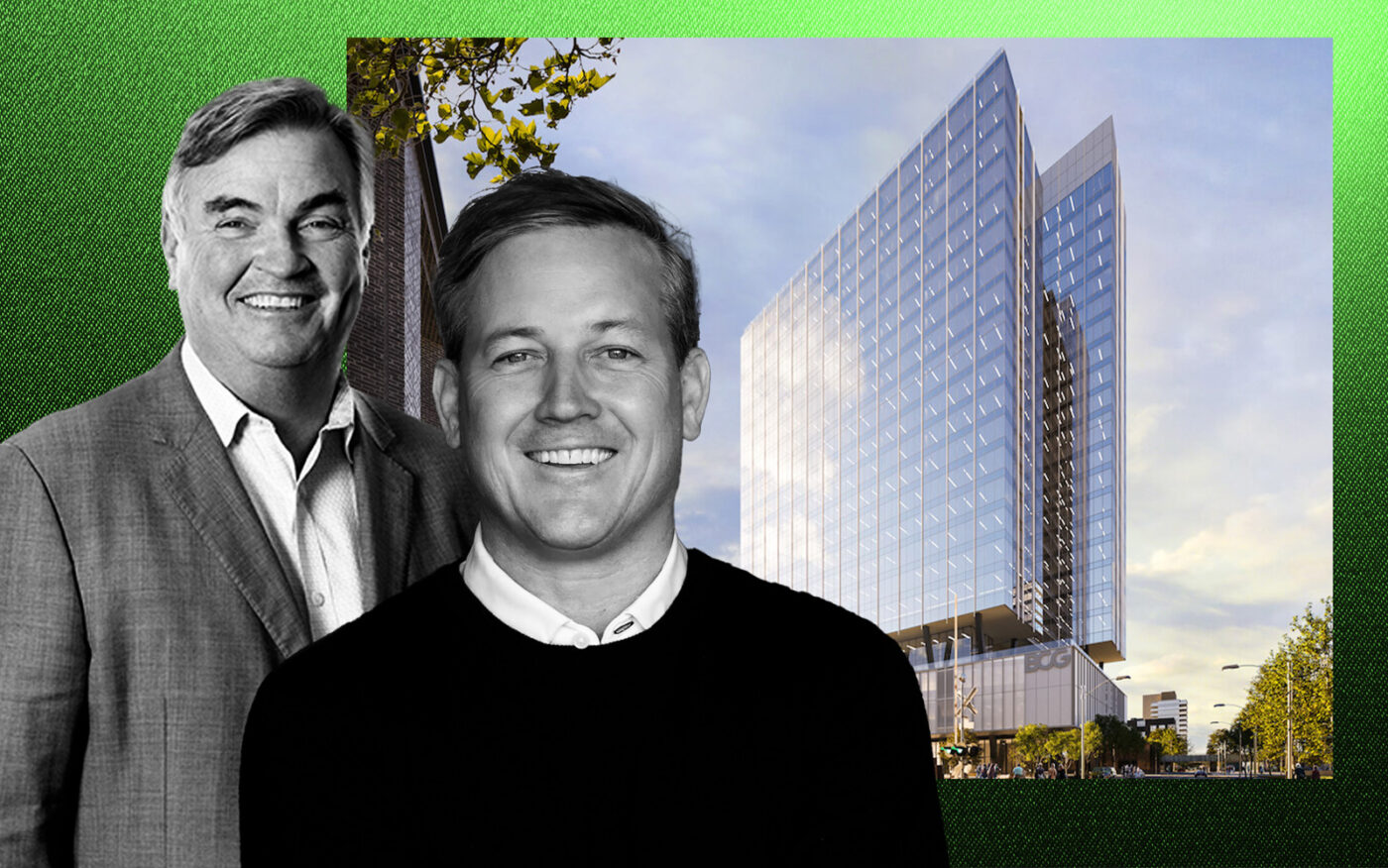 Greenberg Traurig's Brian Duffy, Sterling Bay's Andy Gloor and 360 North Green Street