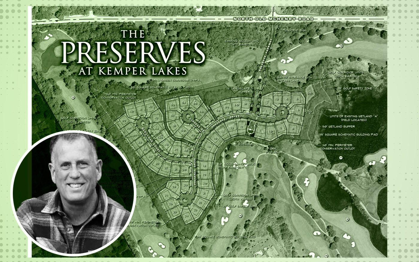 Site plan for The Preserves of Kildeer at Kemper Lakes with Premier Realty Group's Jeff Ohm