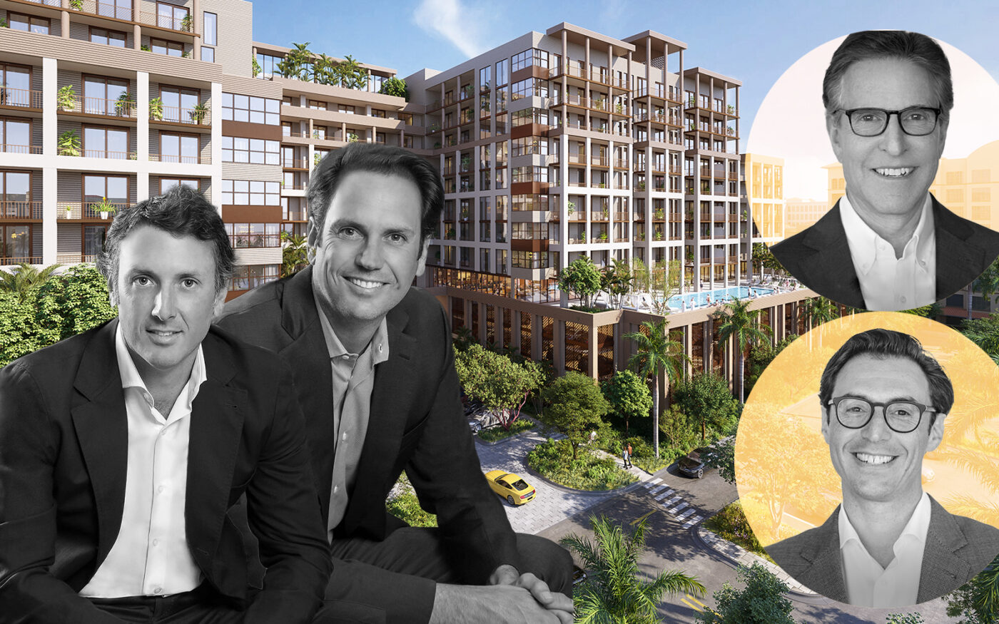 Rendering of plans for the project with Key International’s Diego and Inigo Ardid and Wexford Real Estate Investors’ Joe Jacobs and Phil Braunstein